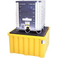 Palette antid&eacute;versement avec drain Ultra-IBC Spill Pallet , Capacit&eacute; de d&eacute;versement 400 gal. US, 58,75" x 58,75" x 33" Nassau Supply