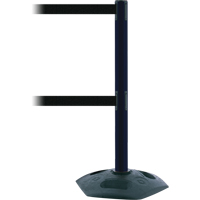 Poteau receveur robuste &agrave; ligne double, Hauteur de 38", Rouge Nassau Supply