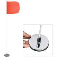 Tiges de s&eacute;curit&eacute; pour travaux l&eacute;gers Safety Whip, Fixation Aimant, Hauteur 5', Orange Nassau Supply