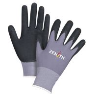 ZX-1 Premium Touchscreen Compatible Gloves, 8/Medium, Nitrile/Foam Nitrile Coating, 15 Gauge, Nylon Shell Nassau Supply
