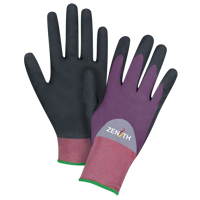 Gants enduits de premi&egrave;re qualit&eacute; ZX-2, 11/2T-Grand, R&ecirc;vetement Nitrile/Mousse de nitrile, Calibre 18, Enveloppe en Nylon Nassau Supply