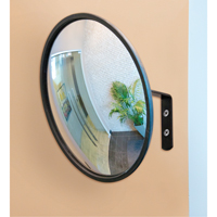 Convex Mirror with Bracket, Indoor/Outdoor, 12" Diameter SDP505 | Nassau Supply
