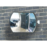 Miroir convexe rectangulaire/rond avec bras t&eacute;lescopique, 12" h x 18" la, Int&eacute;rieur/Ext&eacute;rieur Nassau Supply