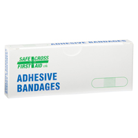 Bandages, Rectangular/Square, 3", Plastic, Non-Sterile Nassau Supply