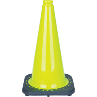 Premium Traffic Cone, 18", Lime Green SDS932 | Nassau Supply