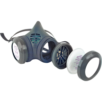 8000 Series Assembled Respirator, Elastomer/Thermoplastic, Small Nassau Supply