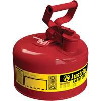 Safety Cans, Type I, Steel, 1 US gal., Red, FM Approved/UL/ULC Listed Nassau Supply