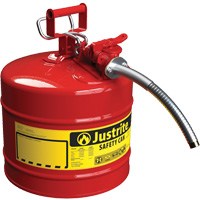 AccuFlow Safety Cans, Type II, Steel, 5 US gal., Red, FM Approved/UL/ULC Listed Nassau Supply