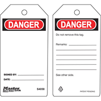 Safety Tags, Plastic, 3" W x 5-3/4" H, English SEA312 | Nassau Supply