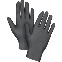 Puncture-Resistant Medical-Grade Disposable Gloves, Small, Nitrile, 5-mil, Powder-Free, Black, Class 2 SGP777 | Nassau Supply