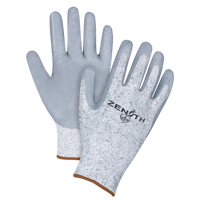 Gants &eacute;lastiques sans coutures r&eacute;sistants &agrave; la coupe, Taille Grand/9, Calibre 13, Rev&ecirc;tement Nitrile, Enveloppe en PEHP, ANSI/ISEA 105 niveau 2/EN 388 niveau 3 Nassau Supply