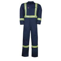 Westex UltraSoft&reg; Unlined Coveralls, Size 34/36, Navy Blue, 12.4 cal/cm2 Nassau Supply