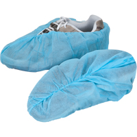Shoe Covers, Large, Polypropylene, Blue Nassau Supply