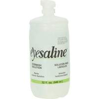 Saline Eyewash Bottles, Full Bottle, 32 oz. Nassau Supply