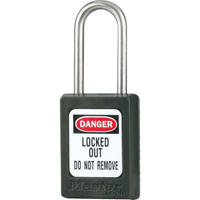 Cadenas de s&eacute;curit&eacute; S31 Zenex, Noir, Cl&eacute;s diff&eacute;rentes, Thermoplastique, Largeur de 1-3/8" Nassau Supply