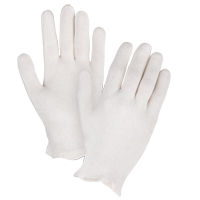 Mediumweight Inspection Gloves, Poly/Cotton, Hemmed Cuff, Ladies SEE785 | Nassau Supply