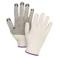 Gants l&eacute;gers tricot&eacute;s &agrave; pois, Poly/coton, Un c&ocirc;t&eacute;, Calibre 7, T-petit Nassau Supply
