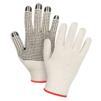 Gants l&eacute;gers tricot&eacute;s &agrave; pois, Poly/coton, Un c&ocirc;t&eacute;, Calibre 7, Petit Nassau Supply