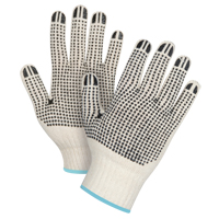 Heavyweight Double-Sided Dotted String Knit Gloves, Poly/Cotton, Double Sided, 7 Gauge, X-Large SEE946 | Nassau Supply