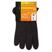 Jersey Gloves, Large, Brown, Red Fleece, Slip-On SEE949R | Nassau Supply