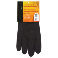 Jersey Gloves, Large, Brown, Unlined, Knit Wrist SEE950R | Nassau Supply