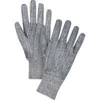 Jersey Gloves, Large, Salt & Pepper, Unlined, Knit Wrist SEE951 | Nassau Supply