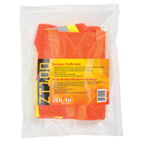 Veste de s&eacute;curit&eacute; pour arpenteur, Orange haute visibilit&eacute;, Grand, Polyester Nassau Supply