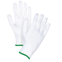 Gants tricot&eacute;s sans couture, Polyester, Calibre 10, Moyen Nassau Supply