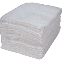 Premium Bonded Sorbent Pads, Oil Only, 15" x 17", 25 gal. Absorbancy Nassau Supply