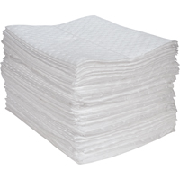 Premium Fine Fiber Sorbent Pads, Oil Only, 15" x 17", 30 gal. Absorbancy Nassau Supply