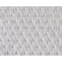 Feuilles absorbantes en fibres fines de premi&egrave;re qualit&eacute;, Huile seulement, 15" x 17", 25 gal. d'absorption Nassau Supply