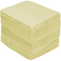 Premium Fine Fiber Sorbent Pads, Hazmat, 15" x 17", 30 gal. Absorbancy Nassau Supply