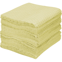 Premium Fine Fiber Sorbent Pads, Hazmat, 15" x 17", 30 gal. Absorbancy Nassau Supply