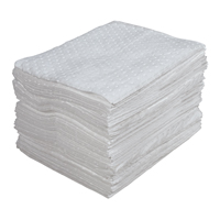 Premium Laminated (SMS) Sorbent Pads, Oil Only, 15" x 17", 30 gal. Absorbancy Nassau Supply