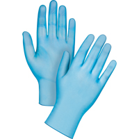 Medical-Grade Disposable Gloves, Small, Vinyl, 4.5-mil, Powder-Free, Blue, Class 2 SGX023 | Nassau Supply