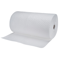 Industrial-Grade Fine Fibre Sorbent Rolls, Mediumweight, 150' L x 30" W, 50 gal. Absorbancy Nassau Supply