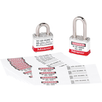 &eacute;tiquettes d'identification &agrave; photo pour cadenas en thermoplastique Zenex Nassau Supply