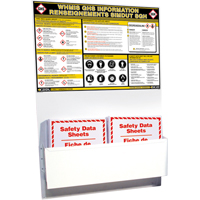 Postes d'information SGH, Anglais & français, Compris reliures Nassau Supply