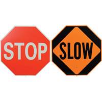 Double-Sided "Stop/Slow" Traffic Control Sign Nassau Supply