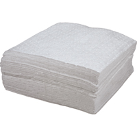 Premium Bonded Sorbent Pads, Oil Only, 15" x 18", 30 gal. Absorbancy Nassau Supply