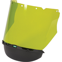 V-Gard<sup>®</sup> Visor with Chin Protector for Arc Flash Application, Polycarbonate, Green Tint, Meets ANSI Z87+ SEL108 | Nassau Supply