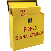 Boîte pour documents de s&eacute;curit&eacute; pour le chantier, Français, Compris reliures Nassau Supply