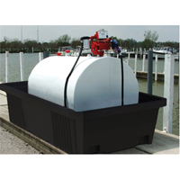 Poly-Tank&reg; Containment Unit 550 Without Drain, 113" L x 71" W x 32" H, 750 US gal. Capacity Nassau Supply