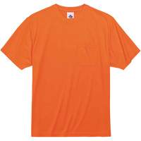 GloWear 8089 Non-Certified T-Shirt, Polyester, Small, High Visibility Orange Nassau Supply