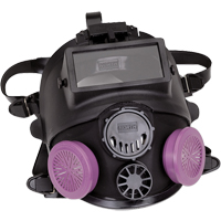 7600 Series Full Face Respirator with Welding Attachment, Silicone, Small Nassau Supply