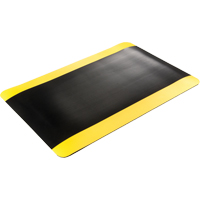 Double Duty Switchboard Mats No.720, Corrugated, 3' x 10' x 5/8", Black/Yellow, PVC SFI650 | Nassau Supply