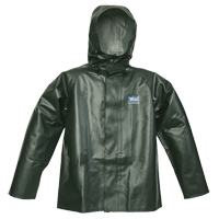 Journeyman Chemical Resistant Rain Jacket, 3X-Large, Green, Polyester/PVC SFI878 | Nassau Supply