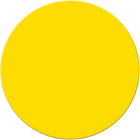 Marqueurs all&eacute;g&eacute;e/5S Armor Stripe, Cercle, 6" lo x 6" la, Jaune, Plastique Nassau Supply