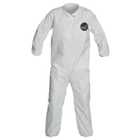 ProShield&reg; 50 Coveralls, Small, White, Microporous Nassau Supply