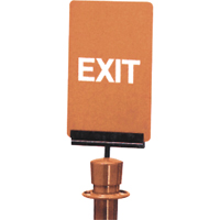 "Exit" Crowd Control Sign, 11" x 7", Plastic, English SG128 | Nassau Supply